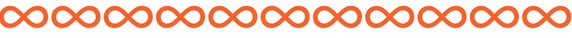 Line divider of infinity symbols