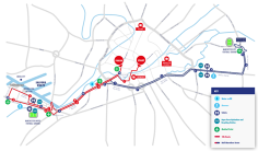 Great Manchester Run route map 2026