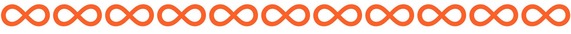 Infinity symbol line divider