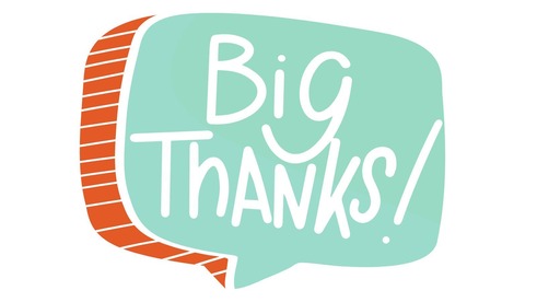 Big thanks sign