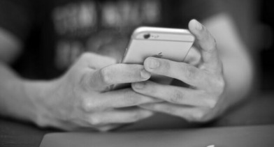 A man holding a mobile phone