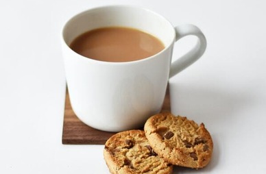 Coffee and biscuit