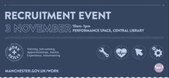 Recruitment event 3 November 10am - 1pm