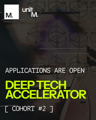 Text: Deep tech accelerator opens for cohort