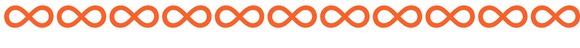 Row of infinity symbols