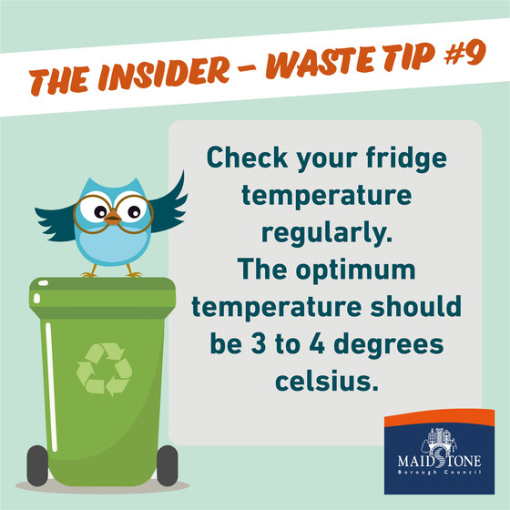 waste tip- check your fridge temperature regularly. The optimum temperature should be between 3 and 4 degrees.