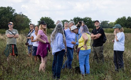 Marden Wildlife Group on a bee walk