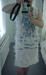 Dress made from recycled plastic