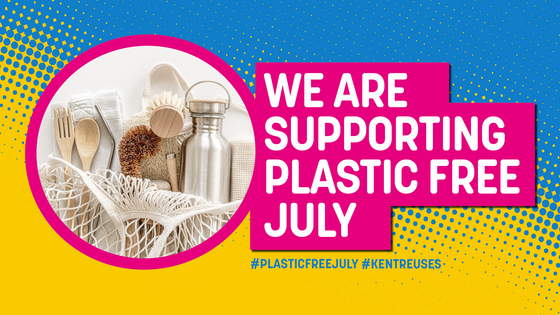 We are supporting plastic free july