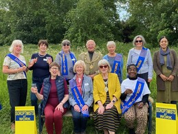 Soroptimist International club of Medway and Maidstone on new bench