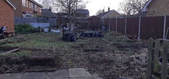 Parkwood Allotments before reinstatement