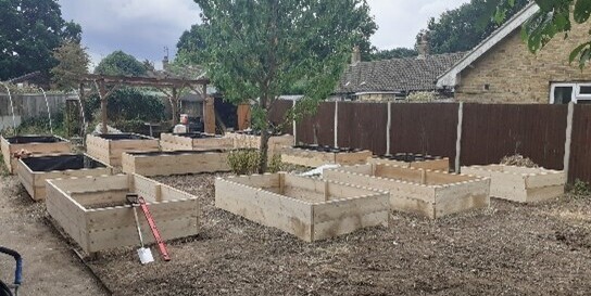 Parkwood Allotments halfway through project