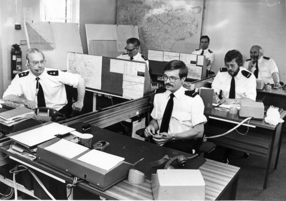 Ambulance control centre at Linton Hospital June 1981