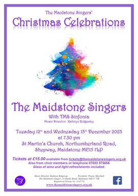 The Maidstone Singers Christmas Concert Poster