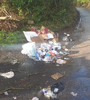 Pic of Duckpond lane flytip