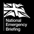 National Emergency Briefing logo with union jack flag