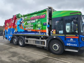 Picture of Big Green Recycling vehicle