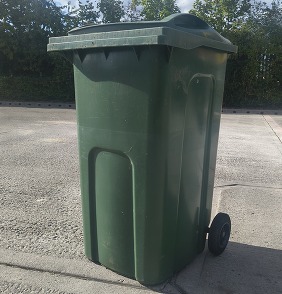 Green recycling bin
