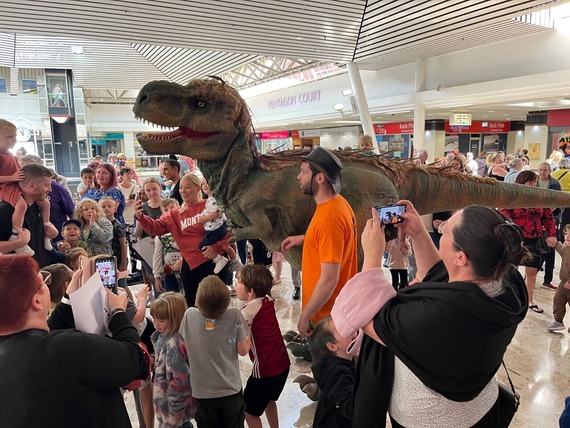 Bruno, The T-Rex at the Pentagon Shopping Centre.