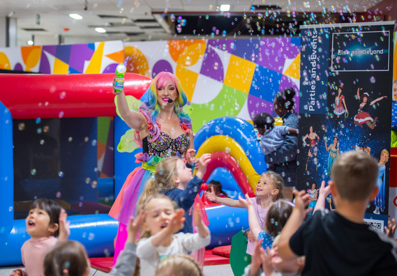 Rainbow Fairy interacting with children at our Soft Play Special 