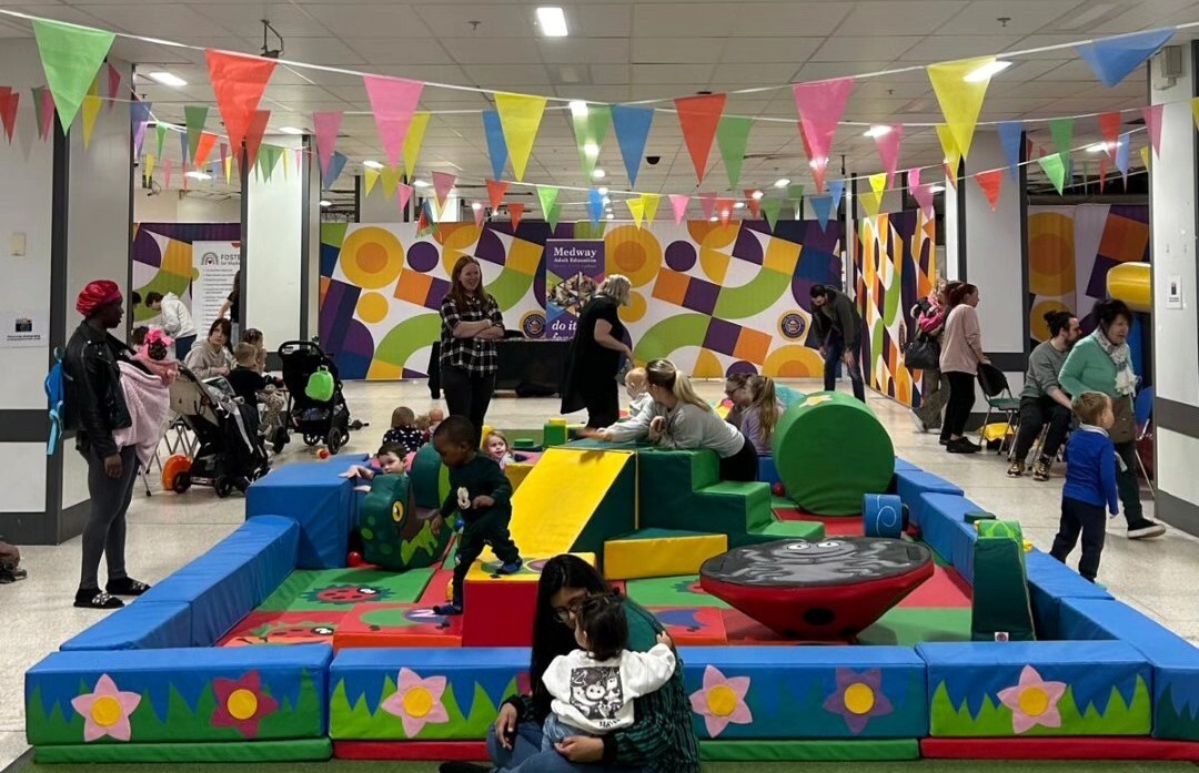 Families attending our Autumn soft play