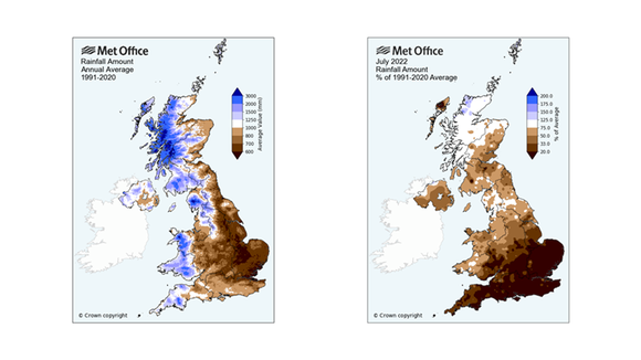 east anglia drought maps 2022