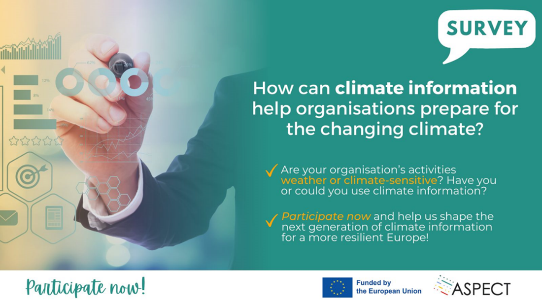 How can climate information help organisations prepare for the changing climate? Participate now!
