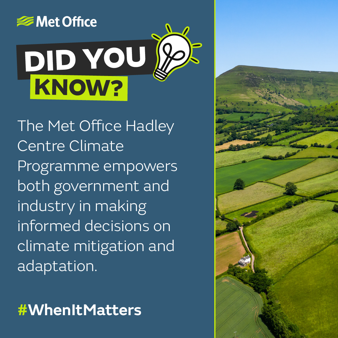 The Met Office HCCP empowers both government and industry in making informed decisions on climate mitigation and adaptation.