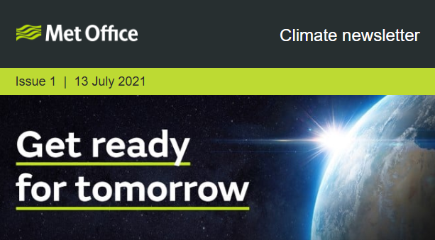 The first issue of the Met Office climate newsletter