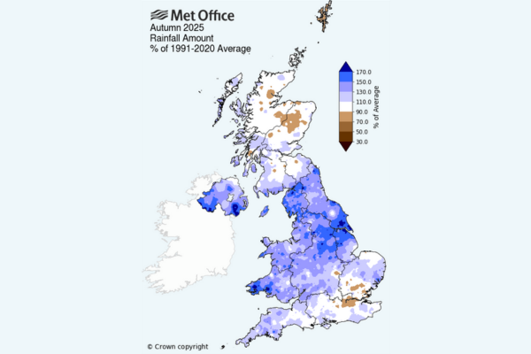 Autumn 2025 rainfall amount