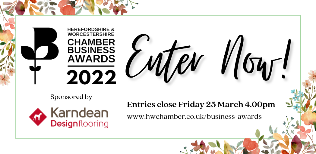 Hereford and Worcestershire Chamber of Commerce Business Awards Graphics 