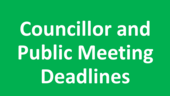 Public Meeting Deadlines
