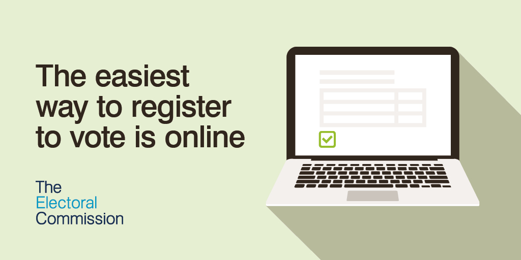 The easiest way to register to vote is online
