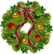 Christmas image of wreath
