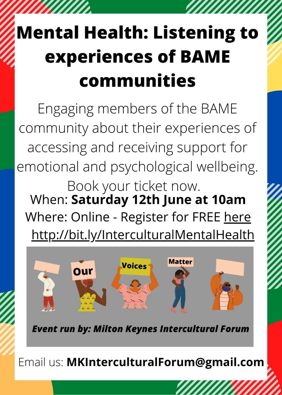 Mental Health: Listening to experiences of BAME communities