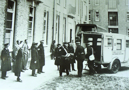 Arrival of one of the first patients to Southend Hospital in 1932