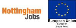 Nottingham Jobs and ESF logos