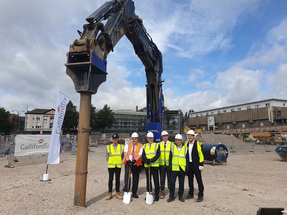 Broadmarsh car park groundbreaking