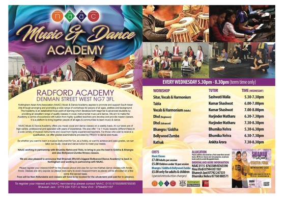 NAAC Music & Dance Academy September 2019