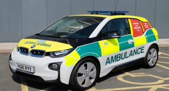 Image of electric ambulance vehicle