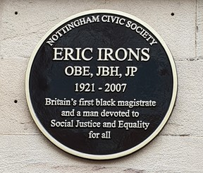 Eric Irons OBE plaque unveiling