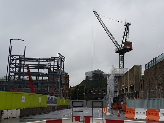 Crane for the construction of intu Broadmarsh