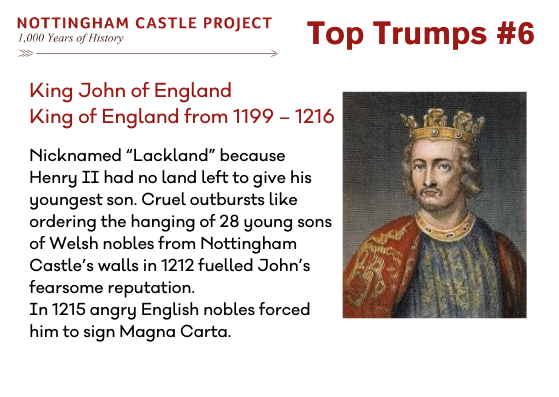 King John Top Trumps