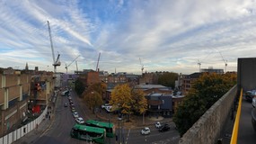 Nottingham Southside skyline with cranes