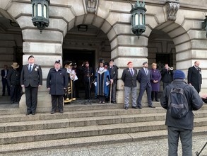 Armistice day 2019 in old market square