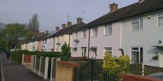 Row of council houses