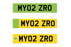 Green number plates