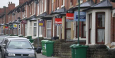 Street if terraced houses