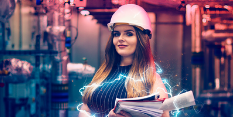 Apprenticeships 'fire it up' campaign image with apprentice engineer