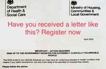 Government extremely vulnerable persons letter